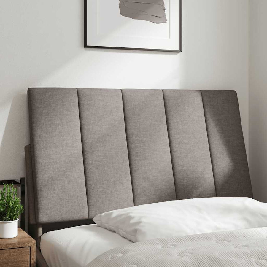Hoofdbordkussen 90 cm stof taupe