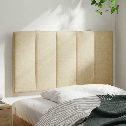 Hoofdbordkussen 90 cm stof crèmekleurig