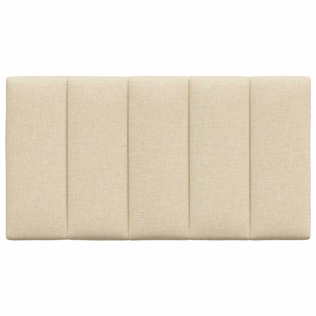 Hoofdbordkussen 90 cm stof crèmekleurig