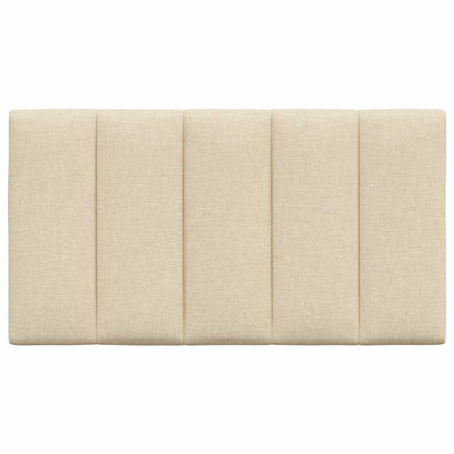 Hoofdbordkussen 90 cm stof crèmekleurig