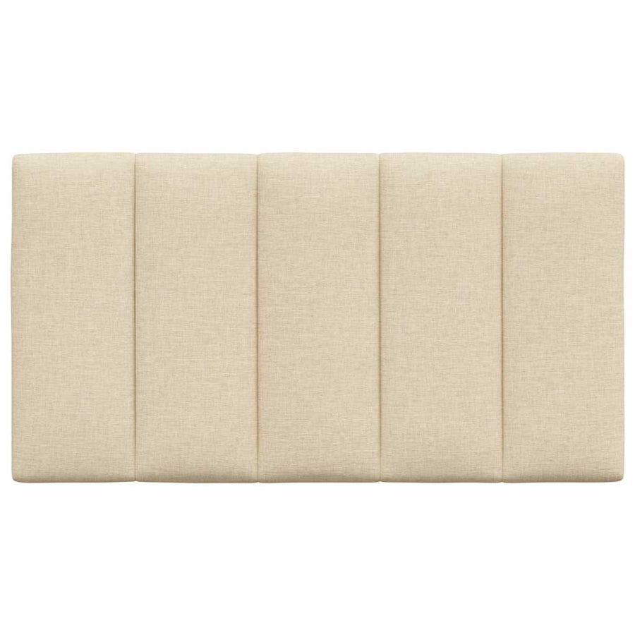 Hoofdbordkussen 90 cm stof crèmekleurig