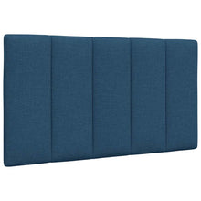 Hoofdbordkussen 90 cm stof blauw