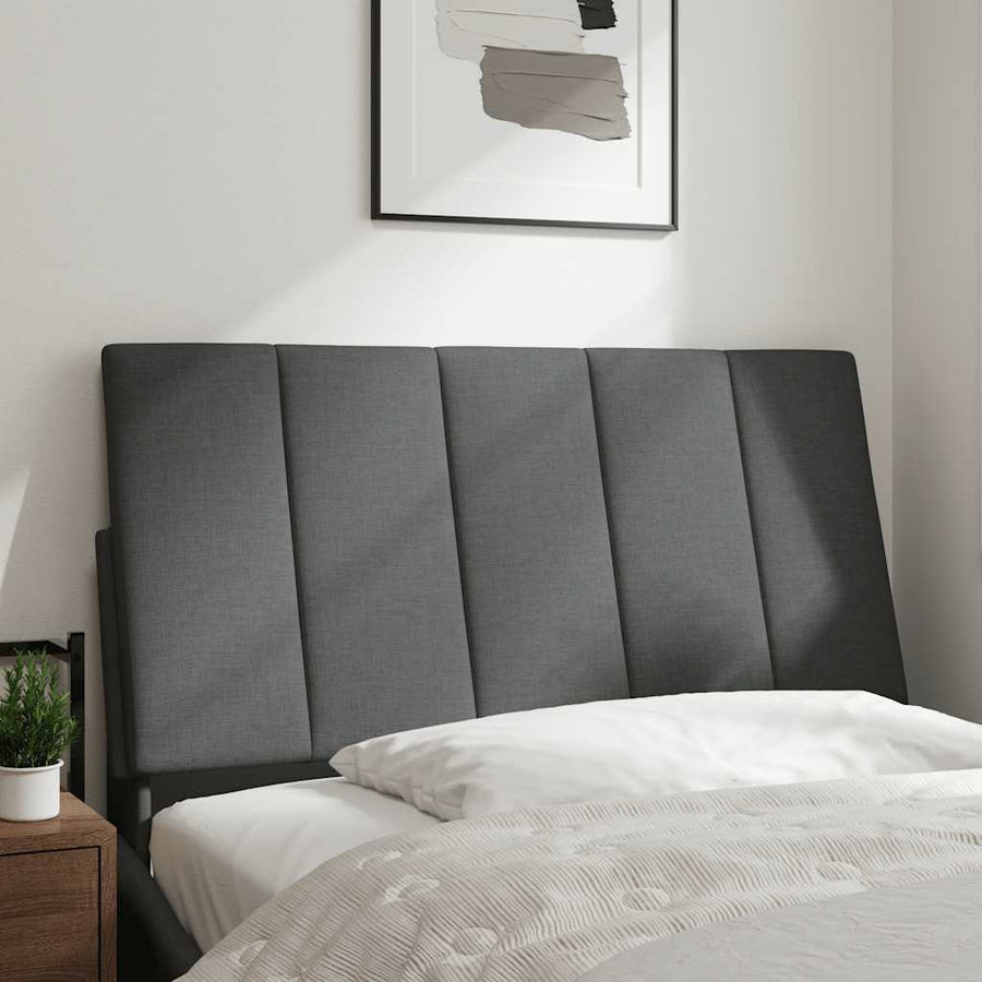Hoofdbordkussen 100 cm stof donkergrijs