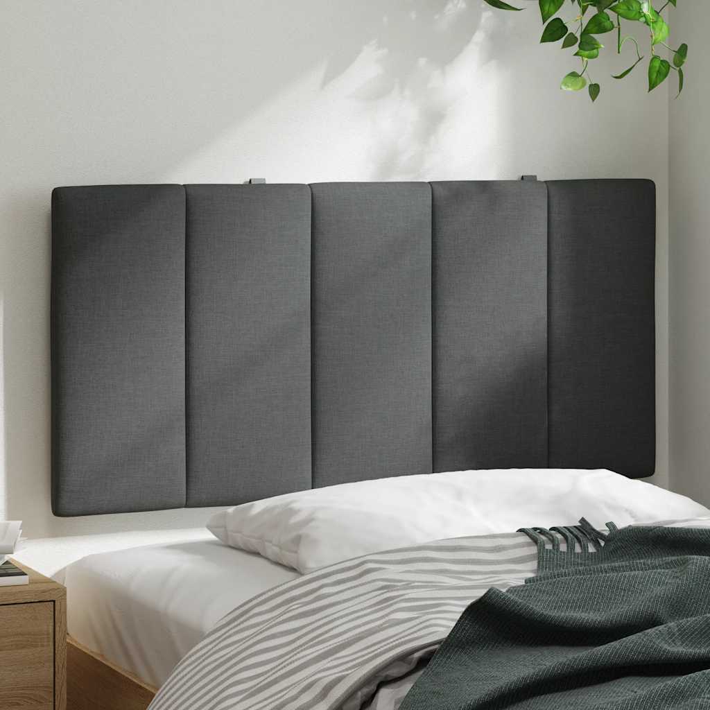 Hoofdbordkussen 100 cm stof donkergrijs