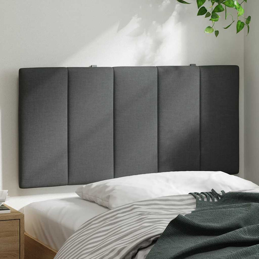 Hoofdbordkussen 100 cm stof donkergrijs