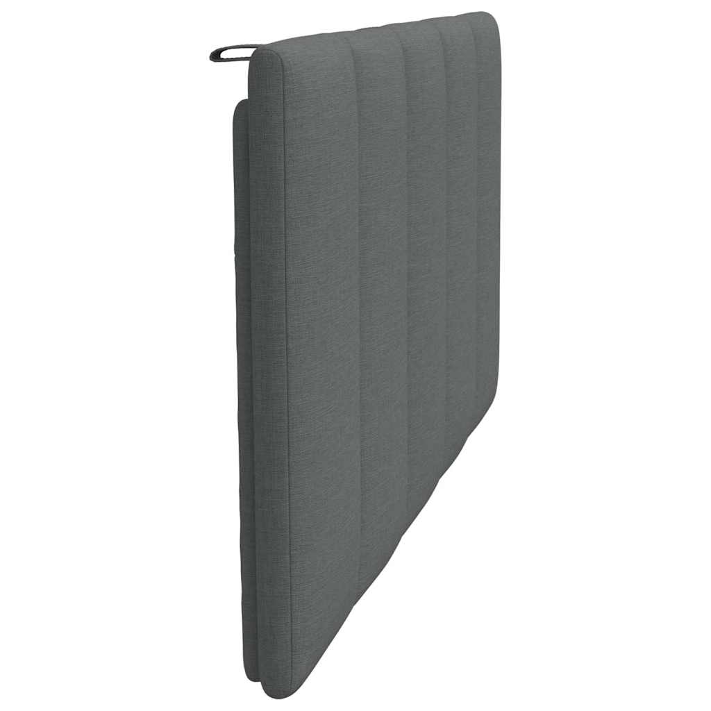 Hoofdbordkussen 100 cm stof donkergrijs