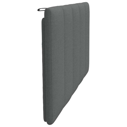 Hoofdbordkussen 100 cm stof donkergrijs