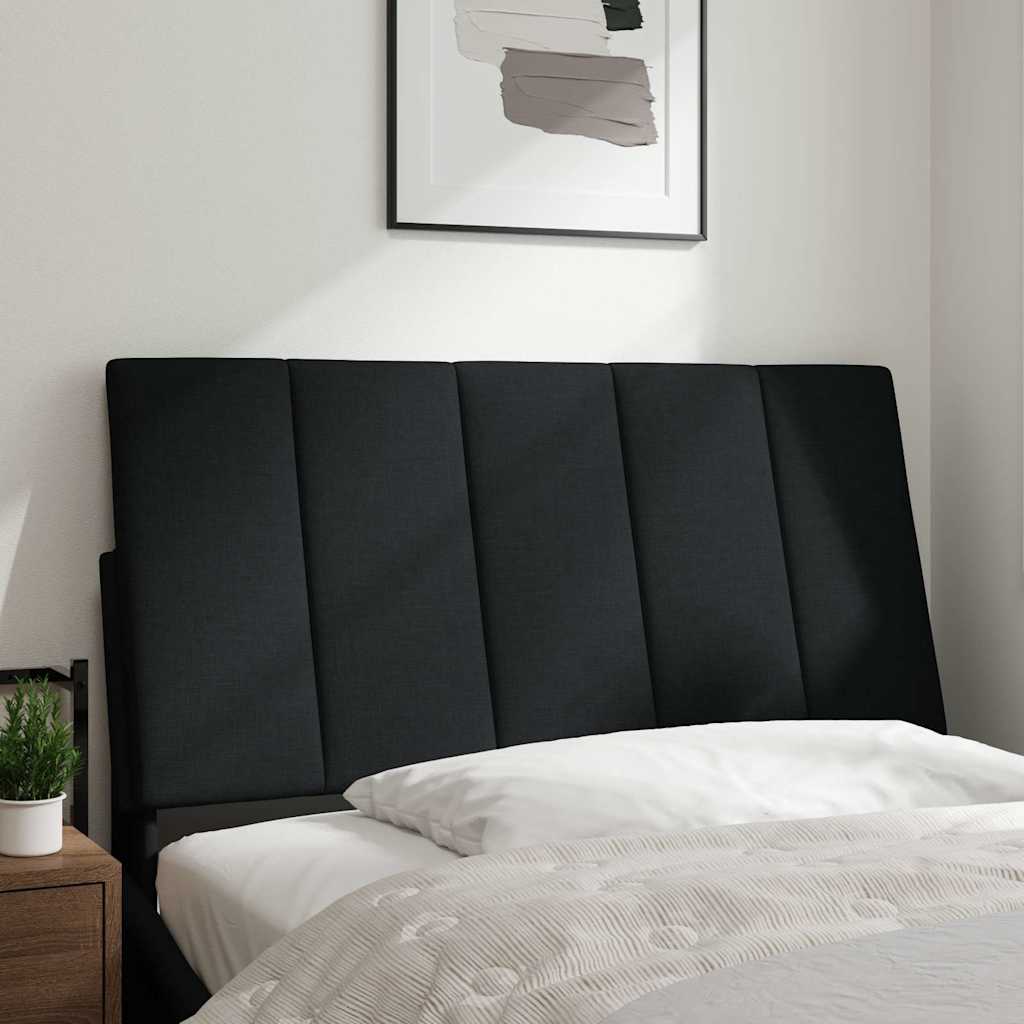 Hoofdbordkussen 100 cm stof zwart