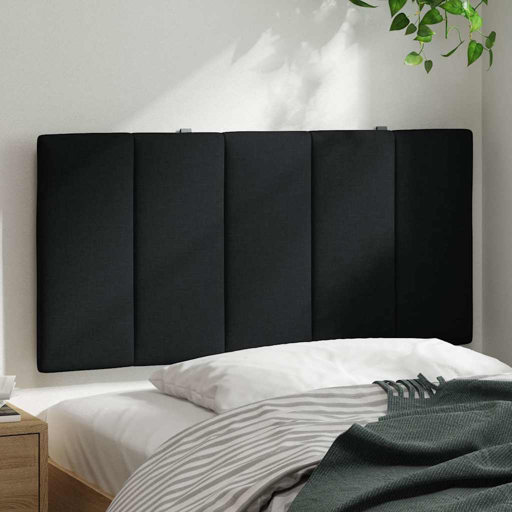 Hoofdbordkussen 100 cm stof zwart