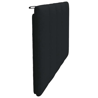 Hoofdbordkussen 100 cm stof zwart