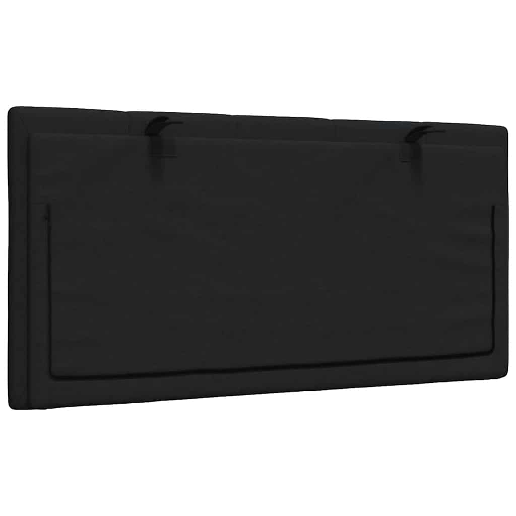 Hoofdbordkussen 100 cm stof zwart