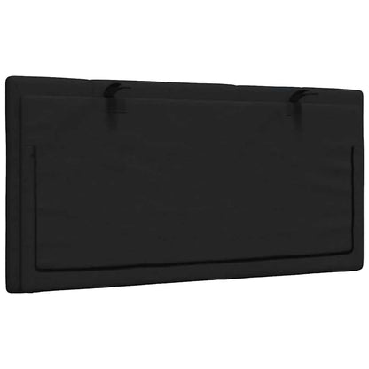 Hoofdbordkussen 100 cm stof zwart