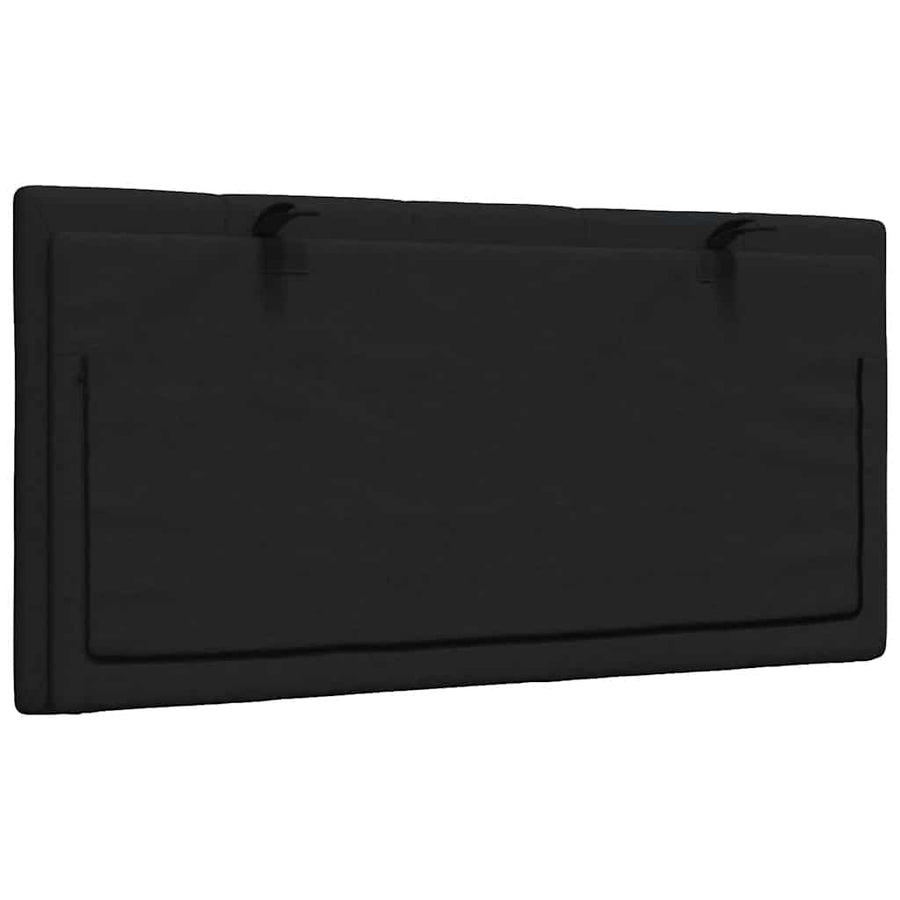 Hoofdbordkussen 100 cm stof zwart