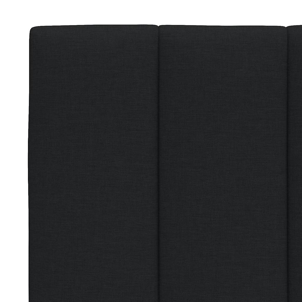 Hoofdbordkussen 100 cm stof zwart