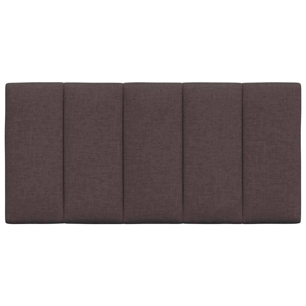 Hoofdbordkussen 100 cm stof donkerbruin
