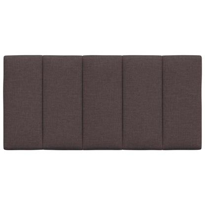 Hoofdbordkussen 100 cm stof donkerbruin