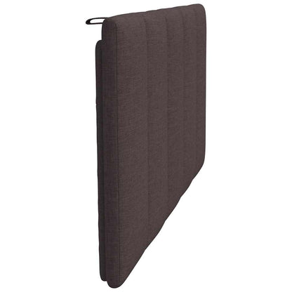 Hoofdbordkussen 100 cm stof donkerbruin