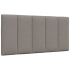 Hoofdbordkussen Hanko 100 cm stof taupe