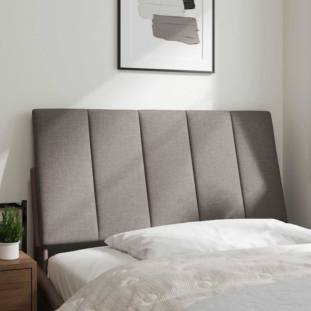 Hoofdbordkussen "Hanko" 100 cm stof taupe