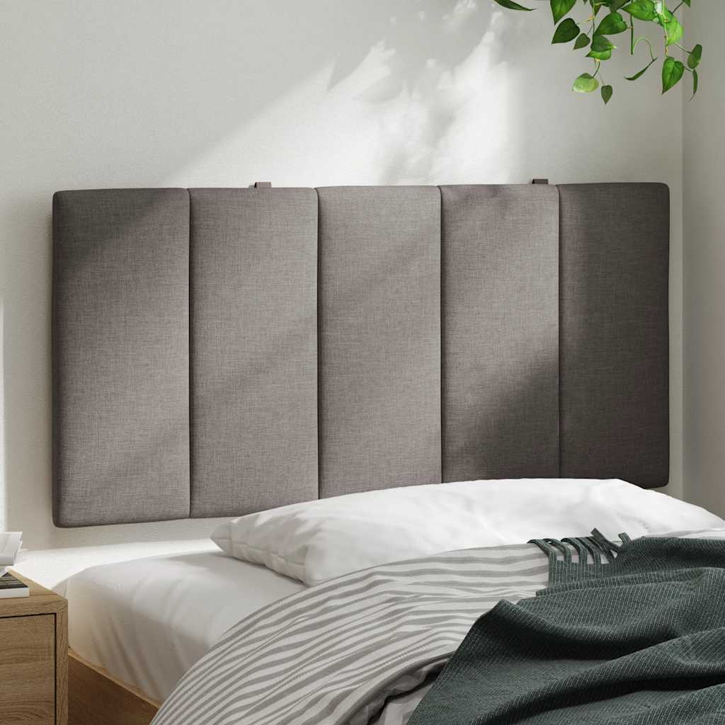 Hoofdbordkussen "Hanko" 100 cm stof taupe