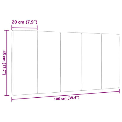 Hoofdbordkussen "Hanko" 100 cm stof taupe