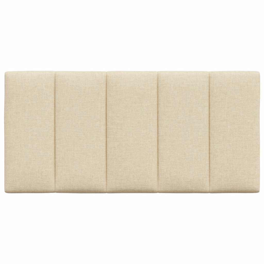 Hoofdbordkussen 100 cm stof crèmekleurig