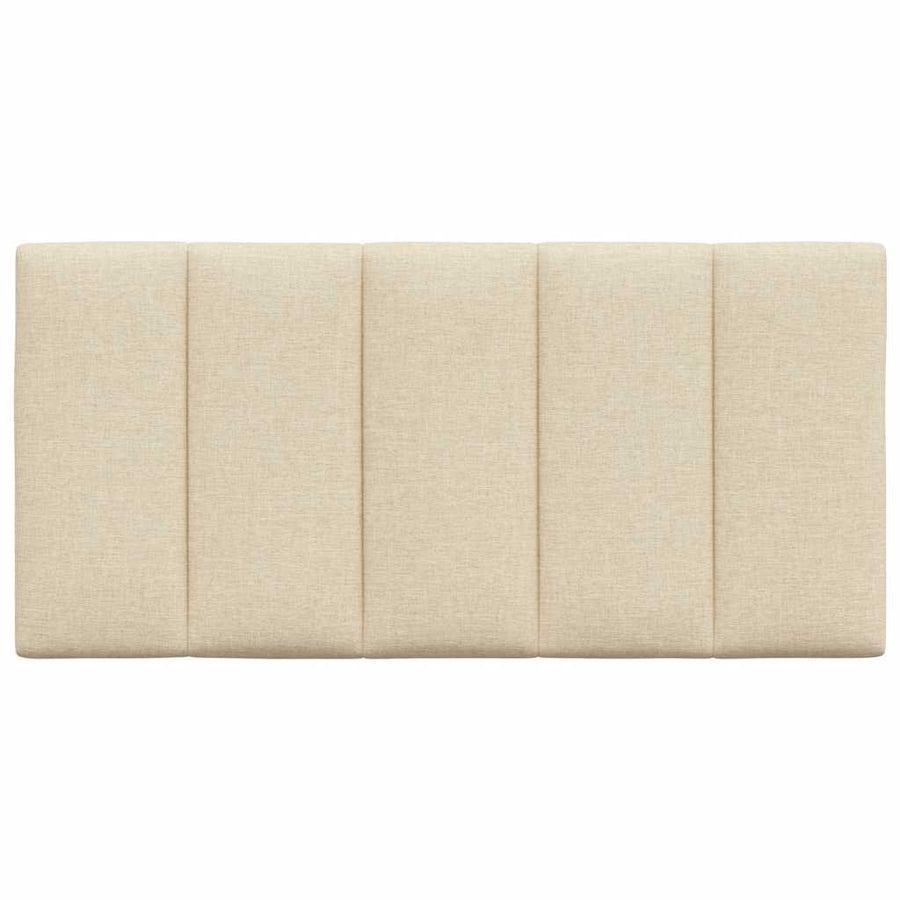 Hoofdbordkussen 100 cm stof crèmekleurig