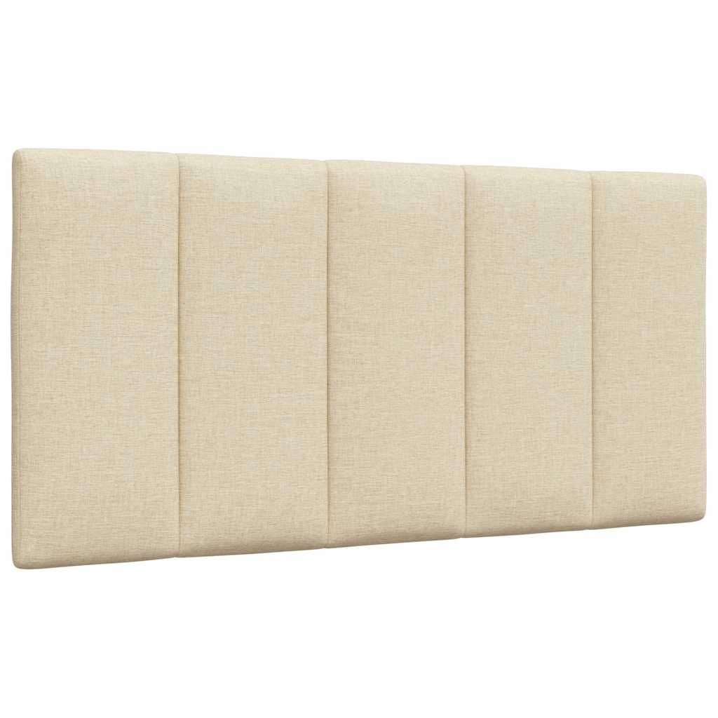 Hoofdbordkussen 100 cm stof crèmekleurig