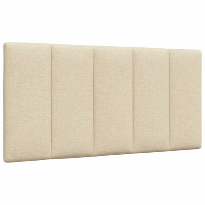 Hoofdbordkussen 100 cm stof crèmekleurig