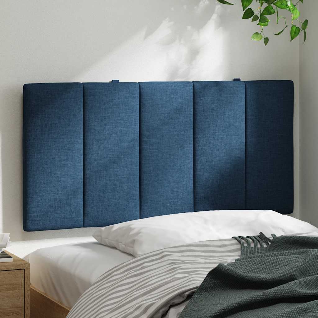 Hoofdbordkussen 100 cm stof blauw