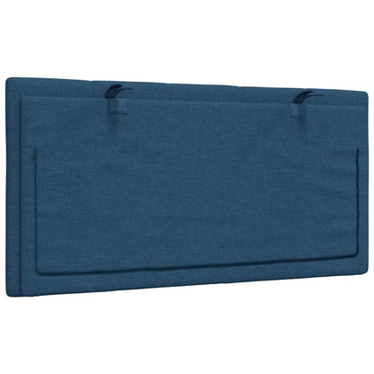 Hoofdbordkussen 100 cm stof blauw
