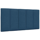 Hoofdbordkussen 100x3x45 cm stof blauw