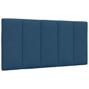 Hoofdbordkussen 100x3x45 cm stof blauw