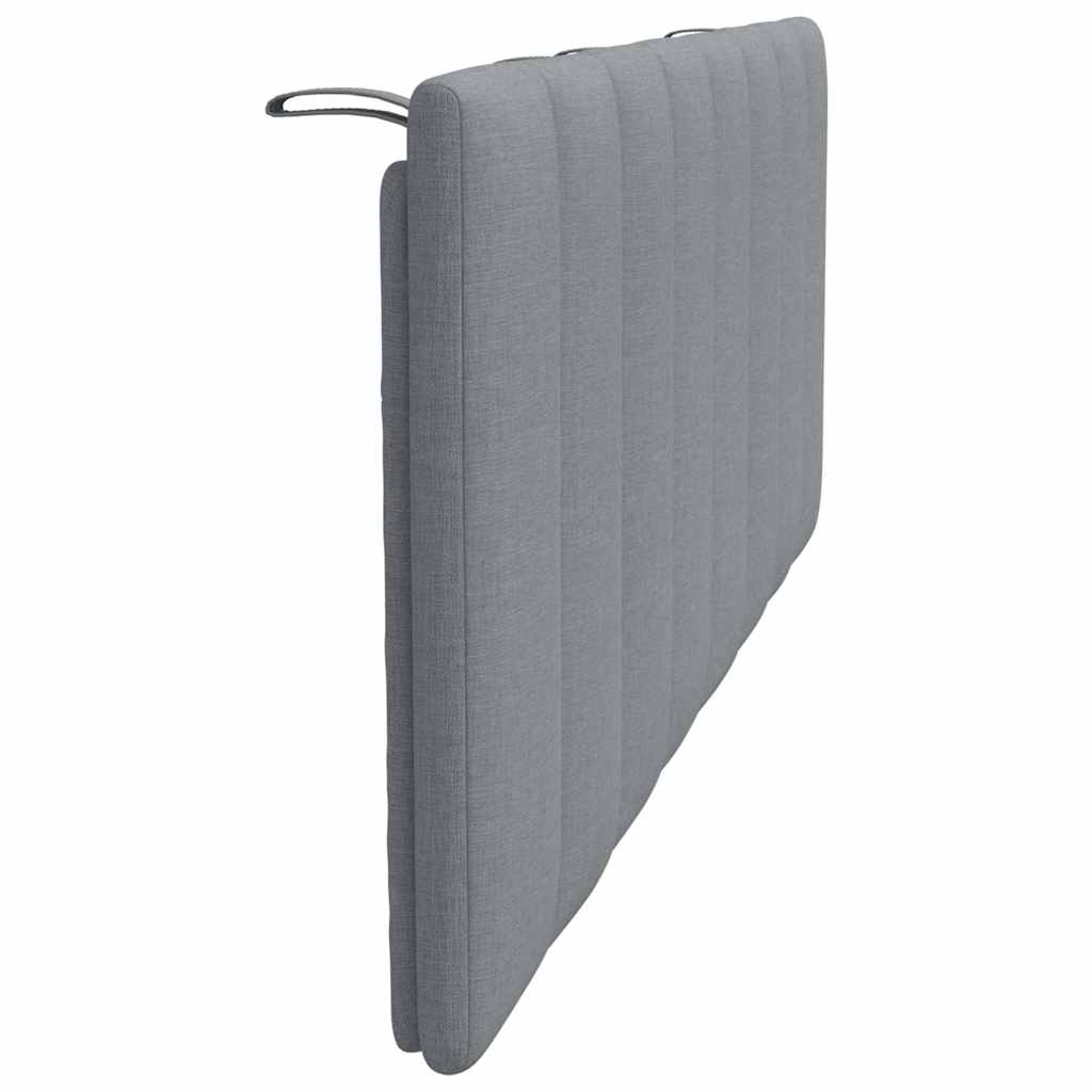 Hoofdbordkussen 120 cm stof lichtgrijs