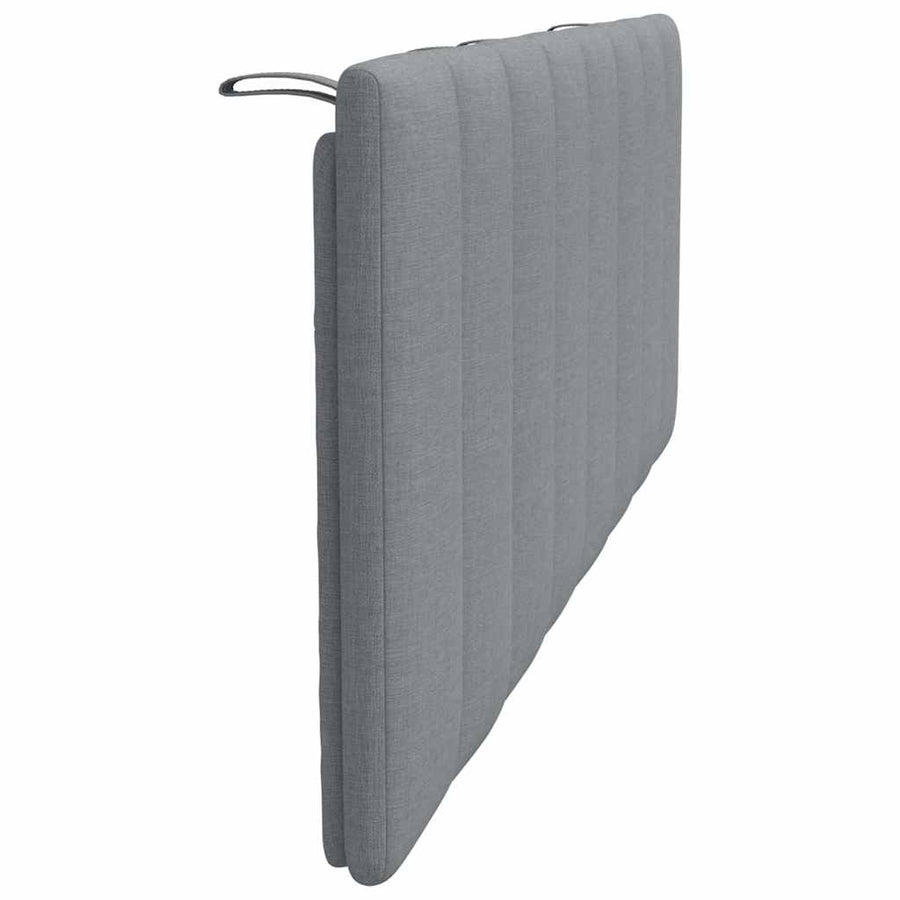 Hoofdbordkussen 120 cm stof lichtgrijs