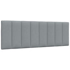 Headboard Pillow "Hanko" 120 cm fabric light grey