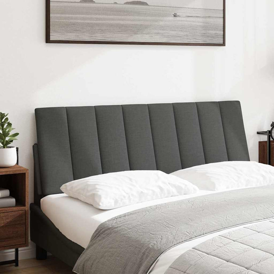 Hoofdbordkussen 120 cm stof grijs
