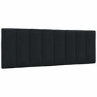 Headboard cushion "Hanko" 120 cm black fabric
