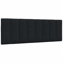 Hoofdbordkussen 120 cm stof zwart