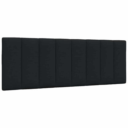 Hoofdbordkussen 120 cm stof zwart
