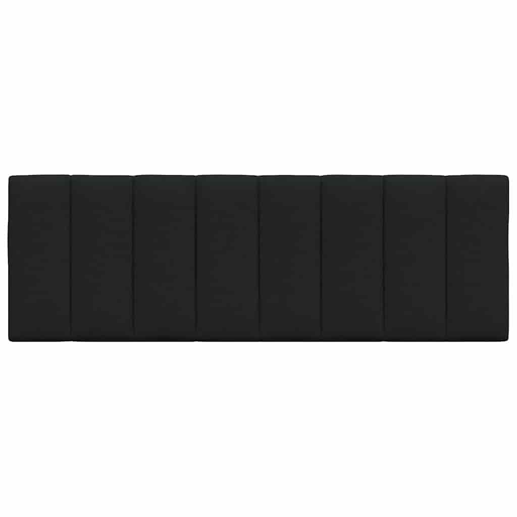 Hoofdbordkussen 120 cm stof zwart
