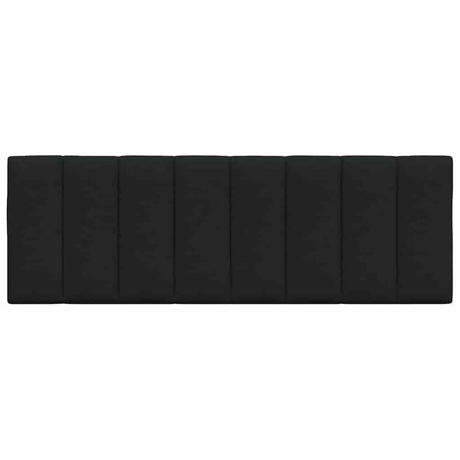 Hoofdbordkussen 120 cm stof zwart