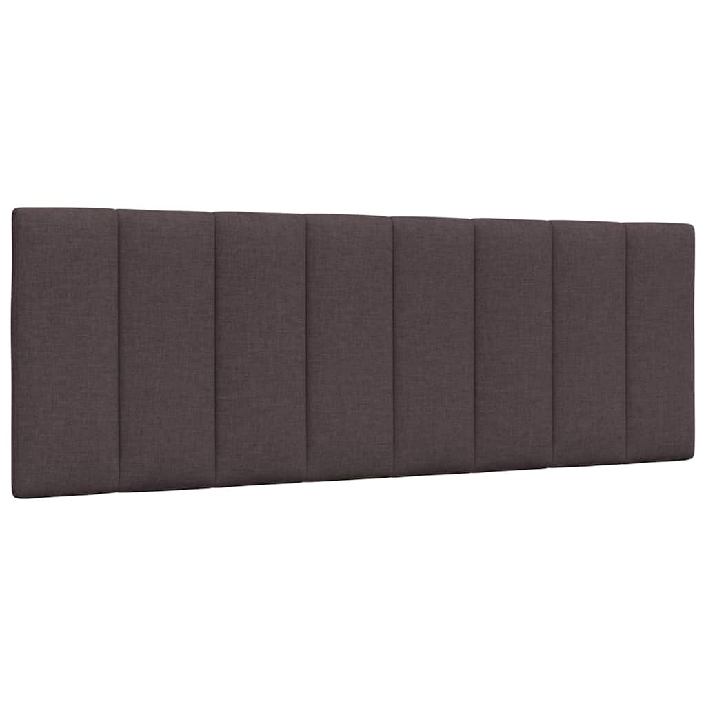 Hoofdbordkussen "Hanko" 120 cm stof donkerbruin