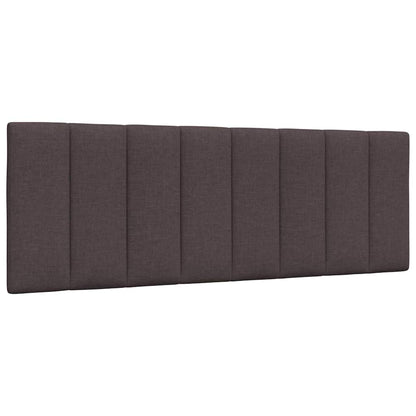 Hoofdbordkussen "Hanko" 120 cm stof donkerbruin