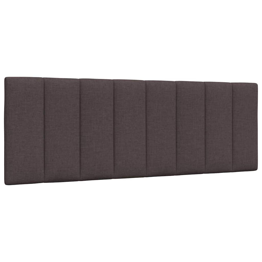 Hoofdbordkussen "Hanko" 120 cm stof donkerbruin