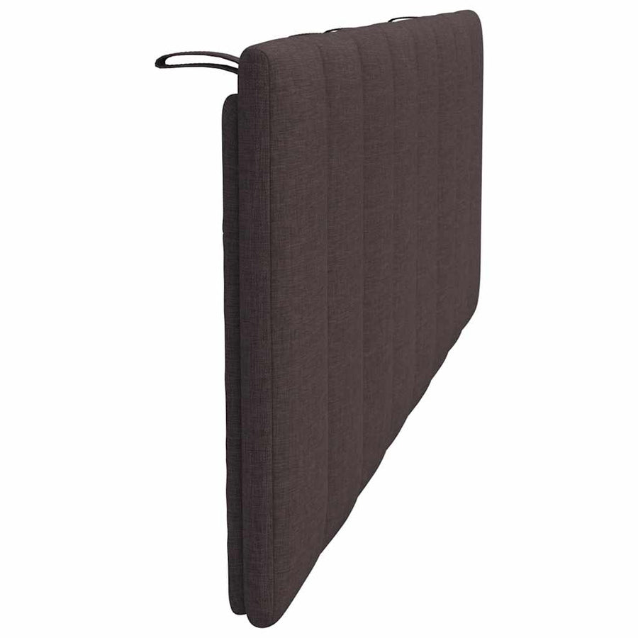 Hoofdbordkussen "Hanko" 120 cm stof donkerbruin