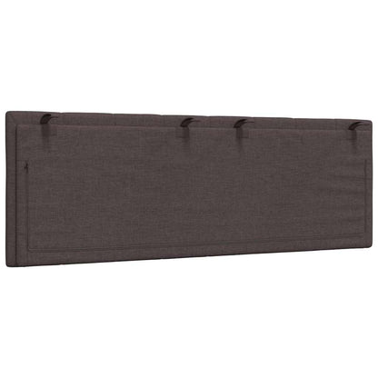 Hoofdbordkussen "Hanko" 120 cm stof donkerbruin