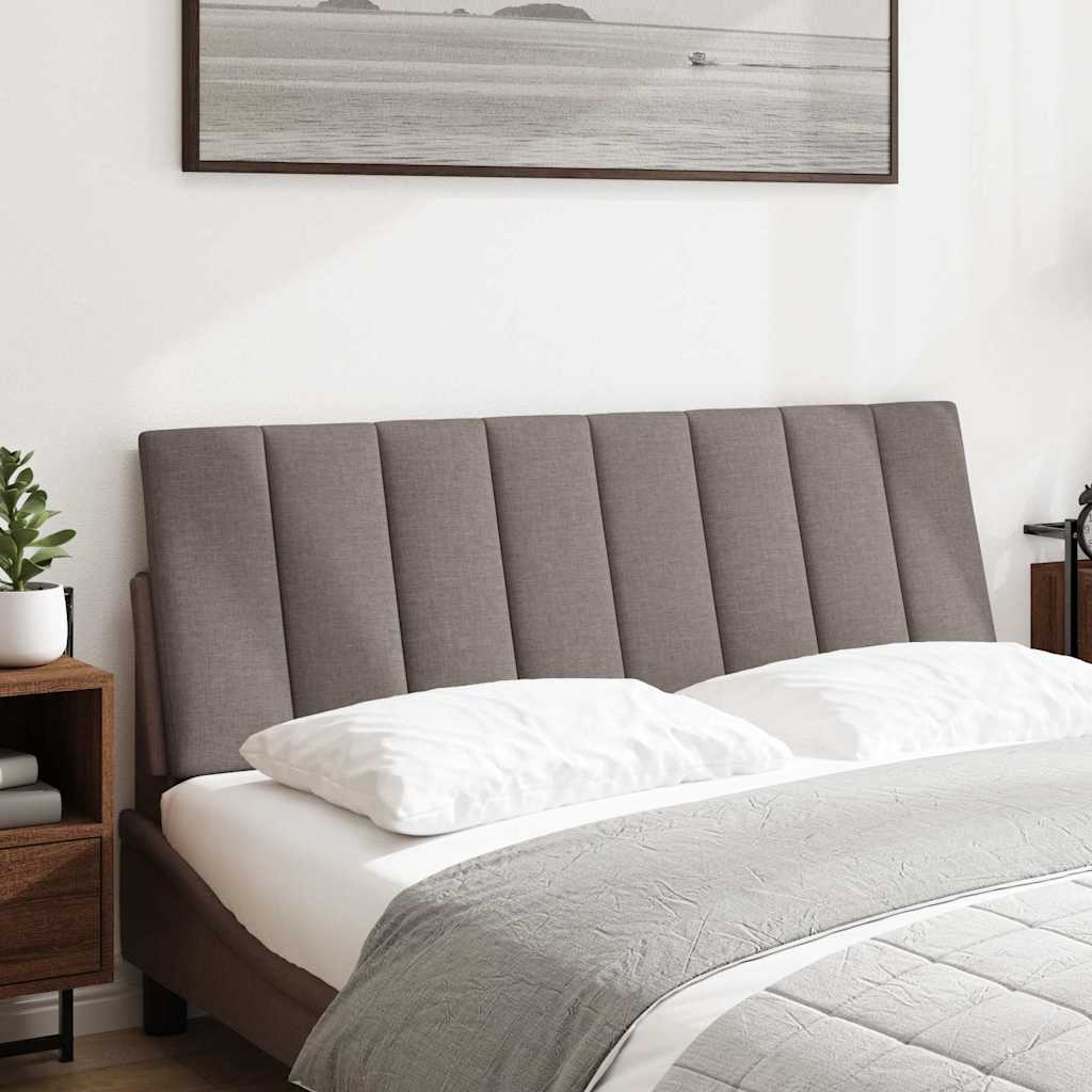 Hoofdbordkussen "Hanko" 120 cm stof taupe