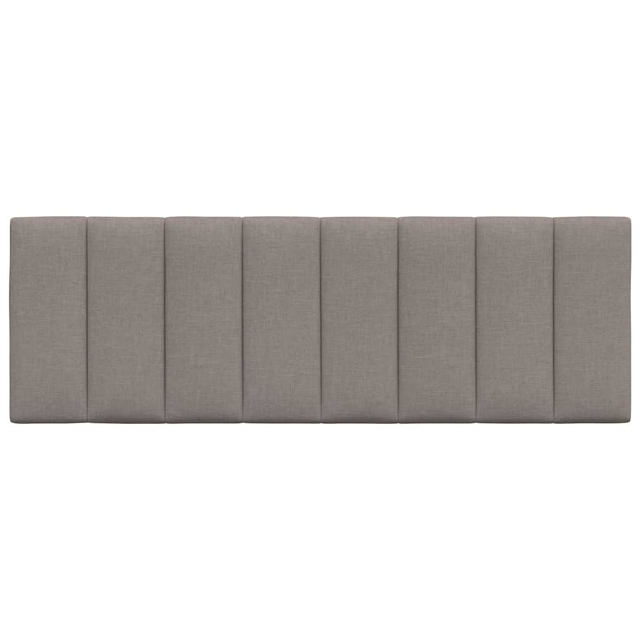 Hoofdbordkussen "Hanko" 120 cm stof taupe