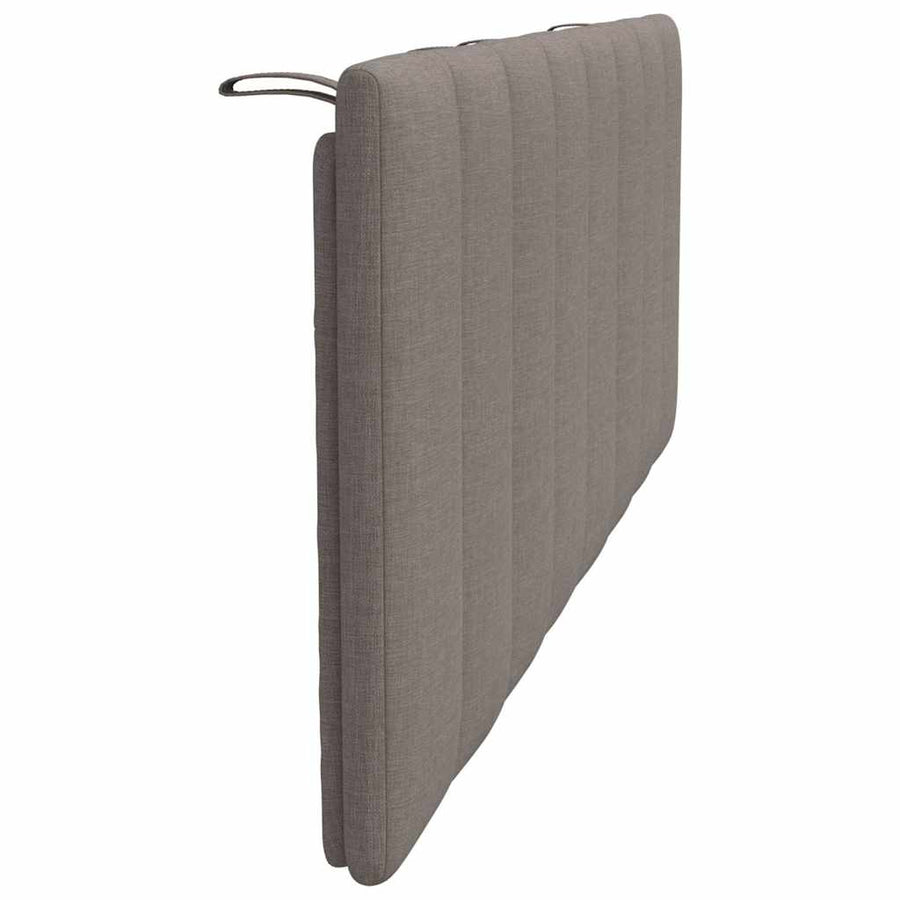 Hoofdbordkussen "Hanko" 120 cm stof taupe
